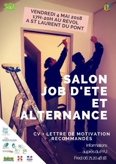 Salon Job d'été et aternance en Coeur de Chartreuse - PAJ - St Laurent ...